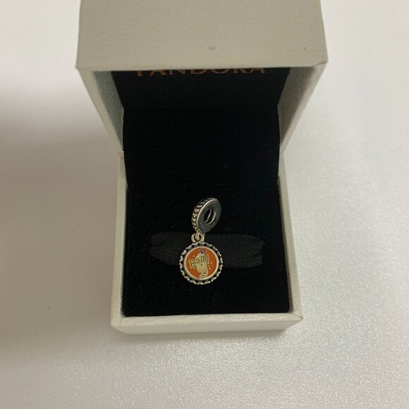 Disney Parks 2022 Halloween Minnie Mouse Boo Ghost Pandora Charm NIB - Picture 3 of 4